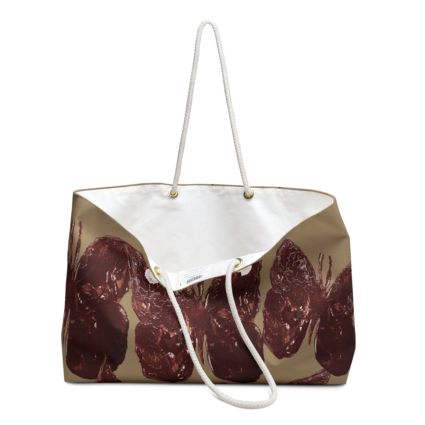 ELEGANT KHAKI WEEKENDER TOTE