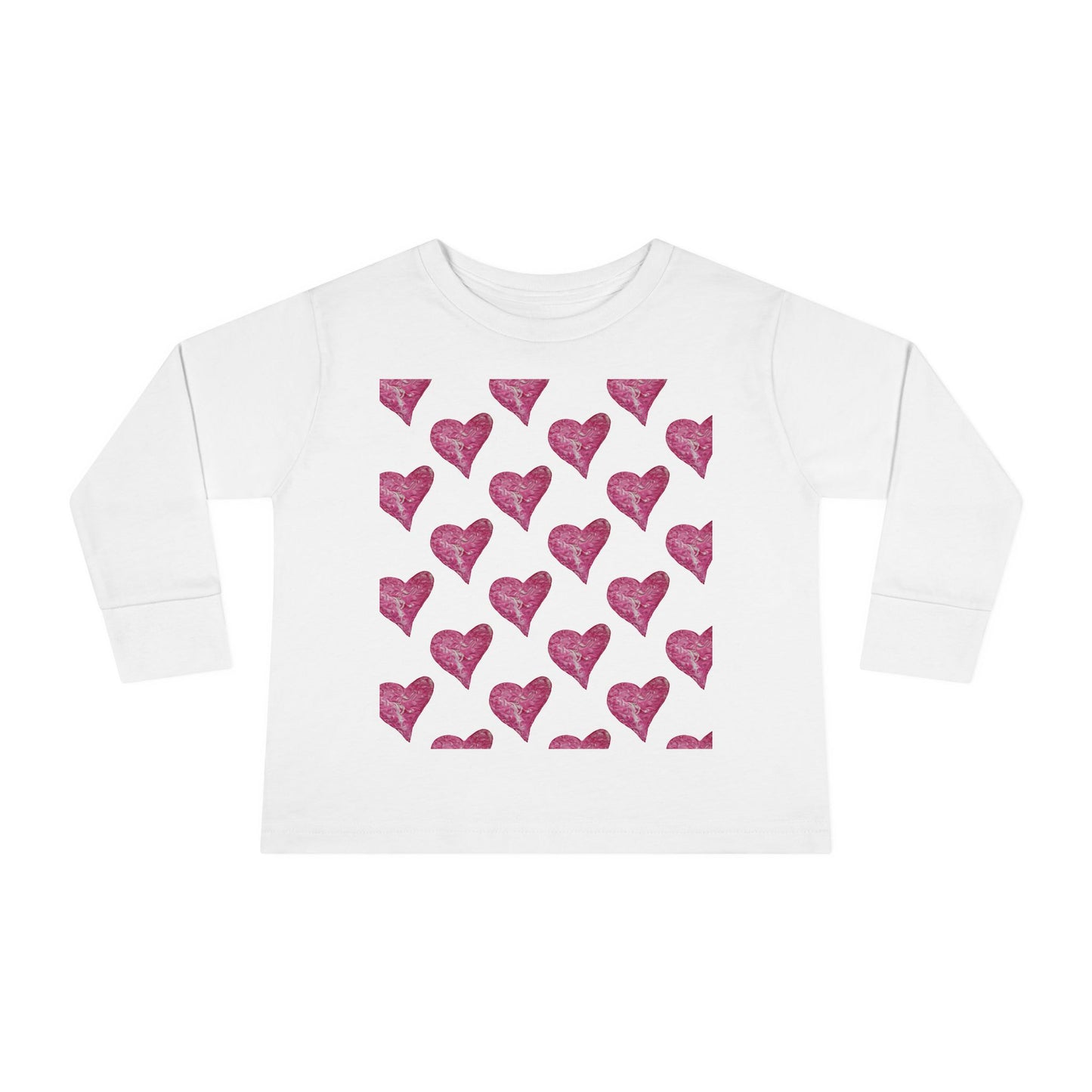 SWIRLY HEARTS TODDLER LONG SLEEVE TEE