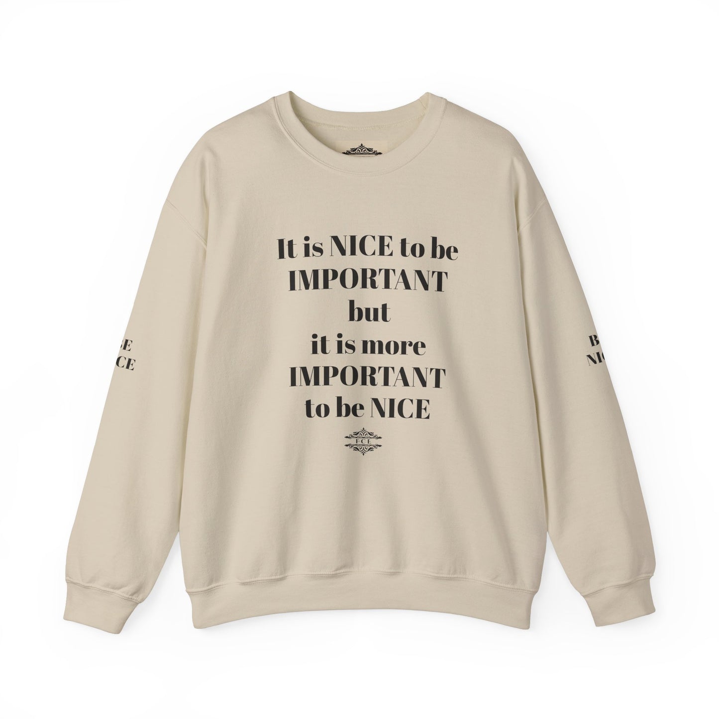 IT IS IMPORTANT CREWNECK SWEATSHIRT