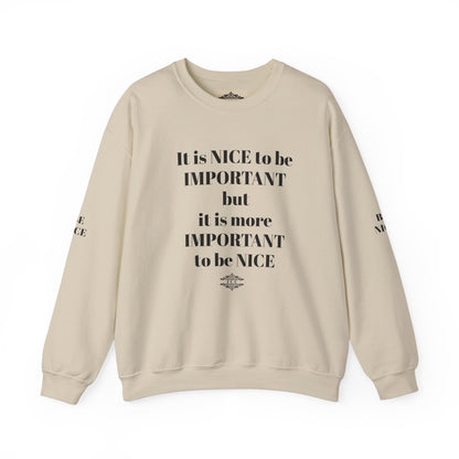 IT IS IMPORTANT CREWNECK SWEATSHIRT