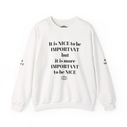 IT IS IMPORTANT CREWNECK SWEATSHIRT