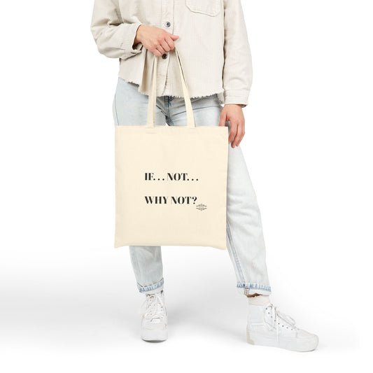 WHY NOT COTTON CANVAS TOTE BAG
