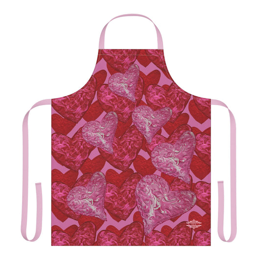SWIRLY HEARTS APRON
