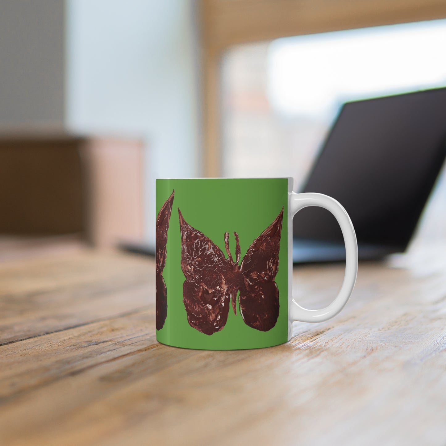 BROWN PAPILLON MUG