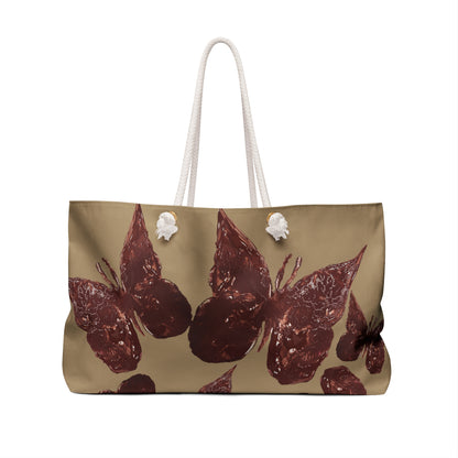 ELEGANT KHAKI WEEKENDER TOTE