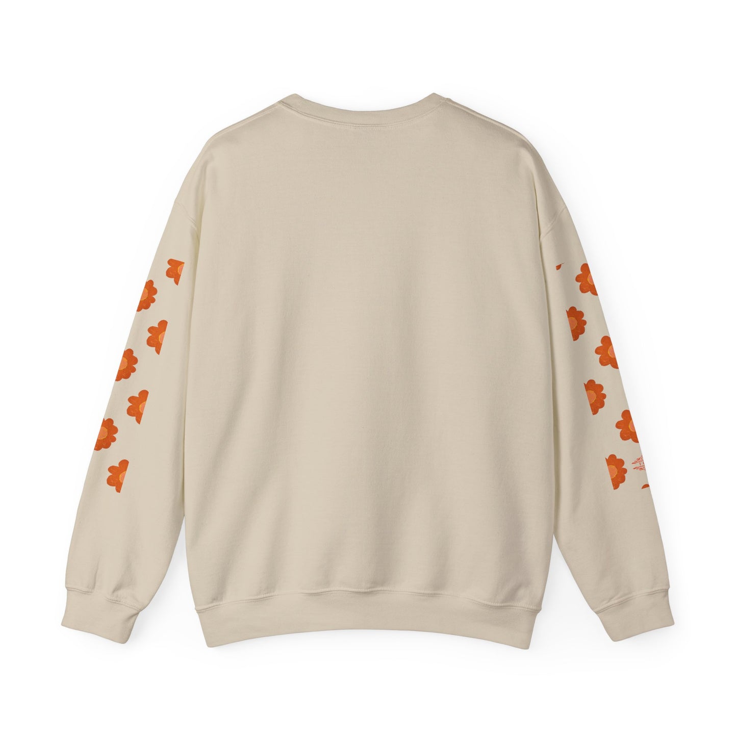 ORANGE FLOWERS SWEATSHIRT