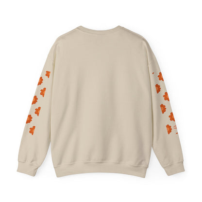 ORANGE FLOWERS SWEATSHIRT