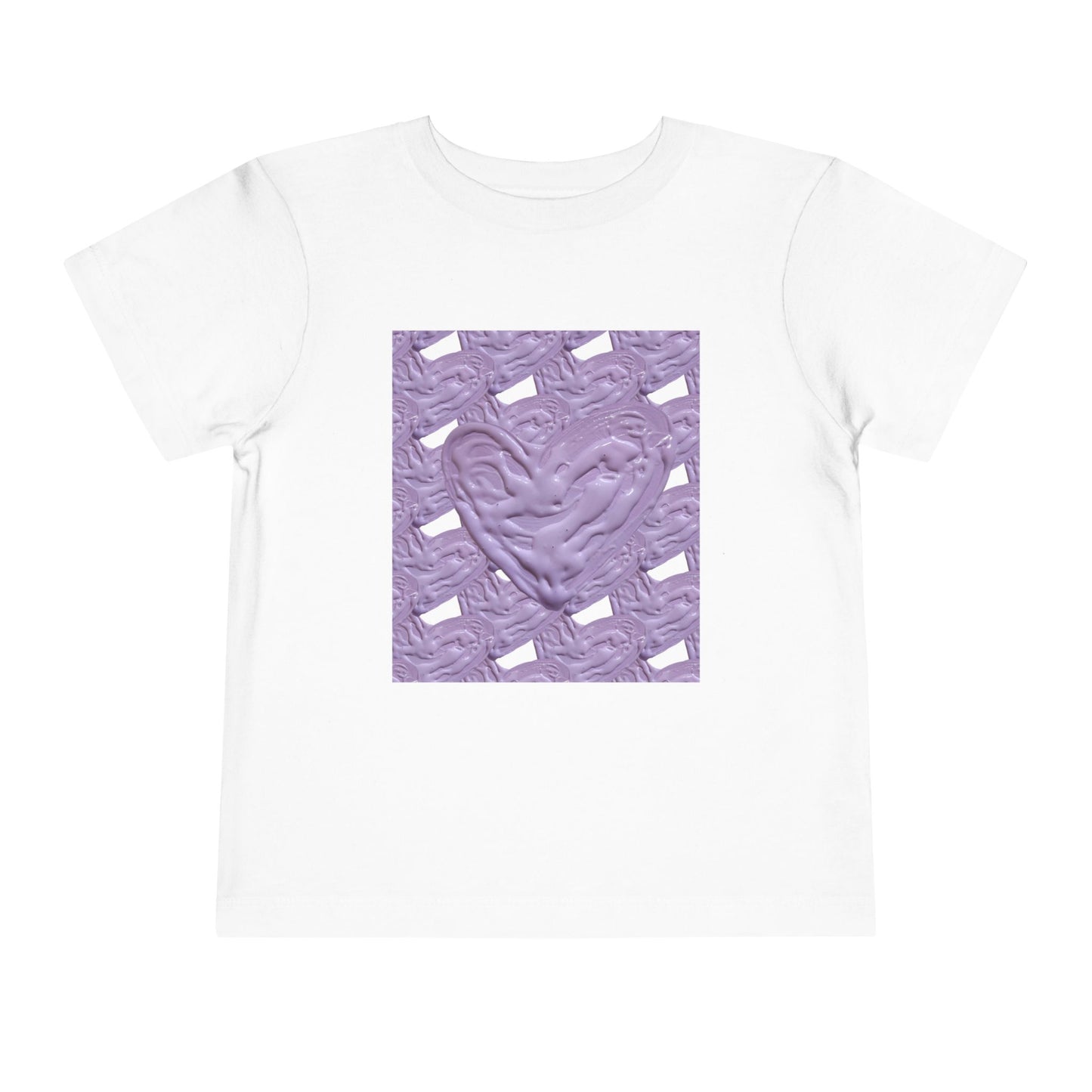 CUTE PURPLE HEART TODDLER TEE
