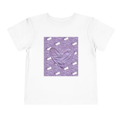 CUTE PURPLE HEART TODDLER TEE