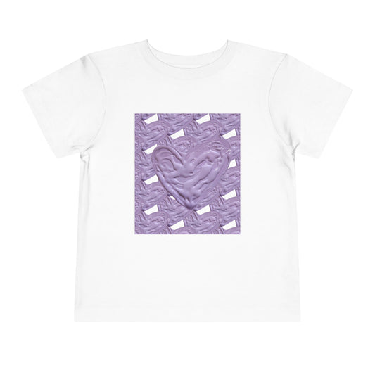 CUTE PURPLE HEART TODDLER TEE