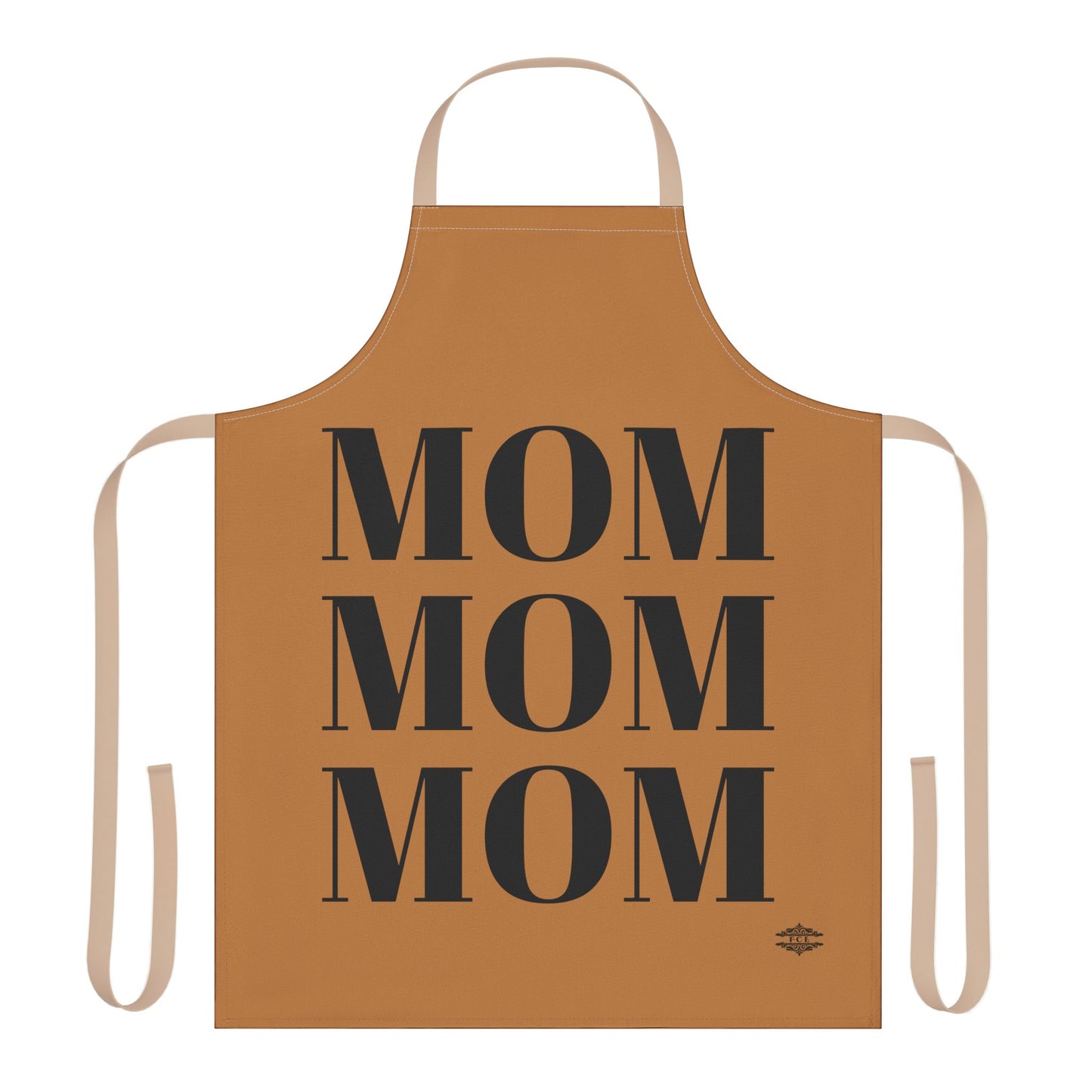 MOM MOM MOM BEIGE APRON