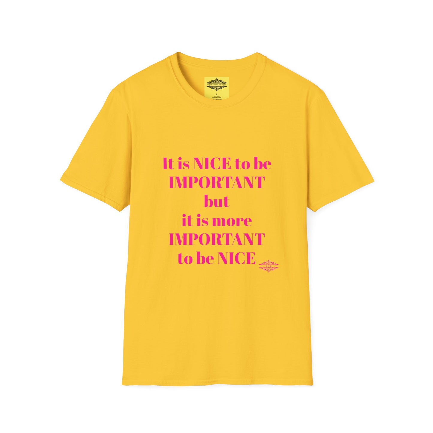 INSPIRATIONAL QUOTE BE NICE TEE