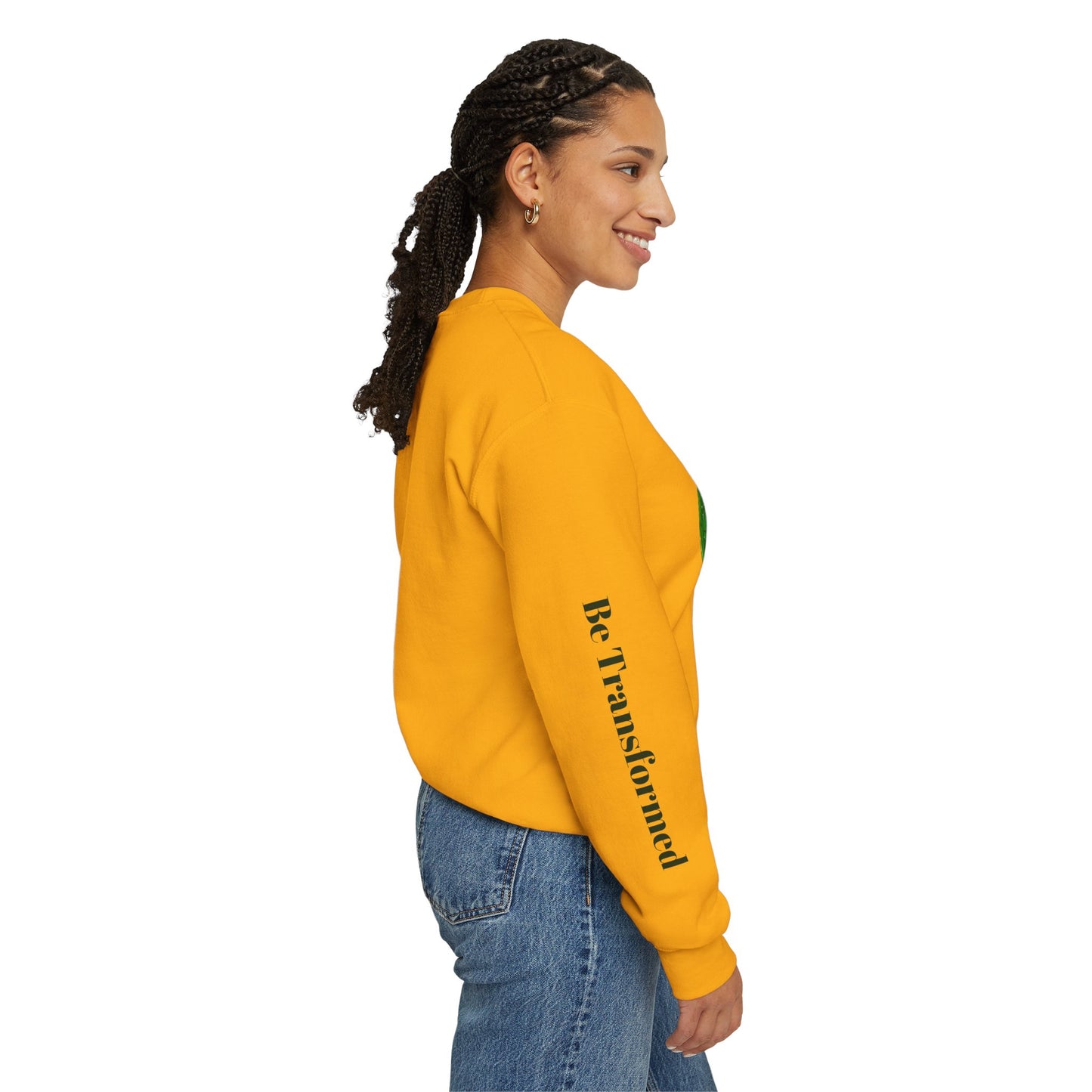 GREEN BUTTERFLY CREWNECK SWEATSHIRT
