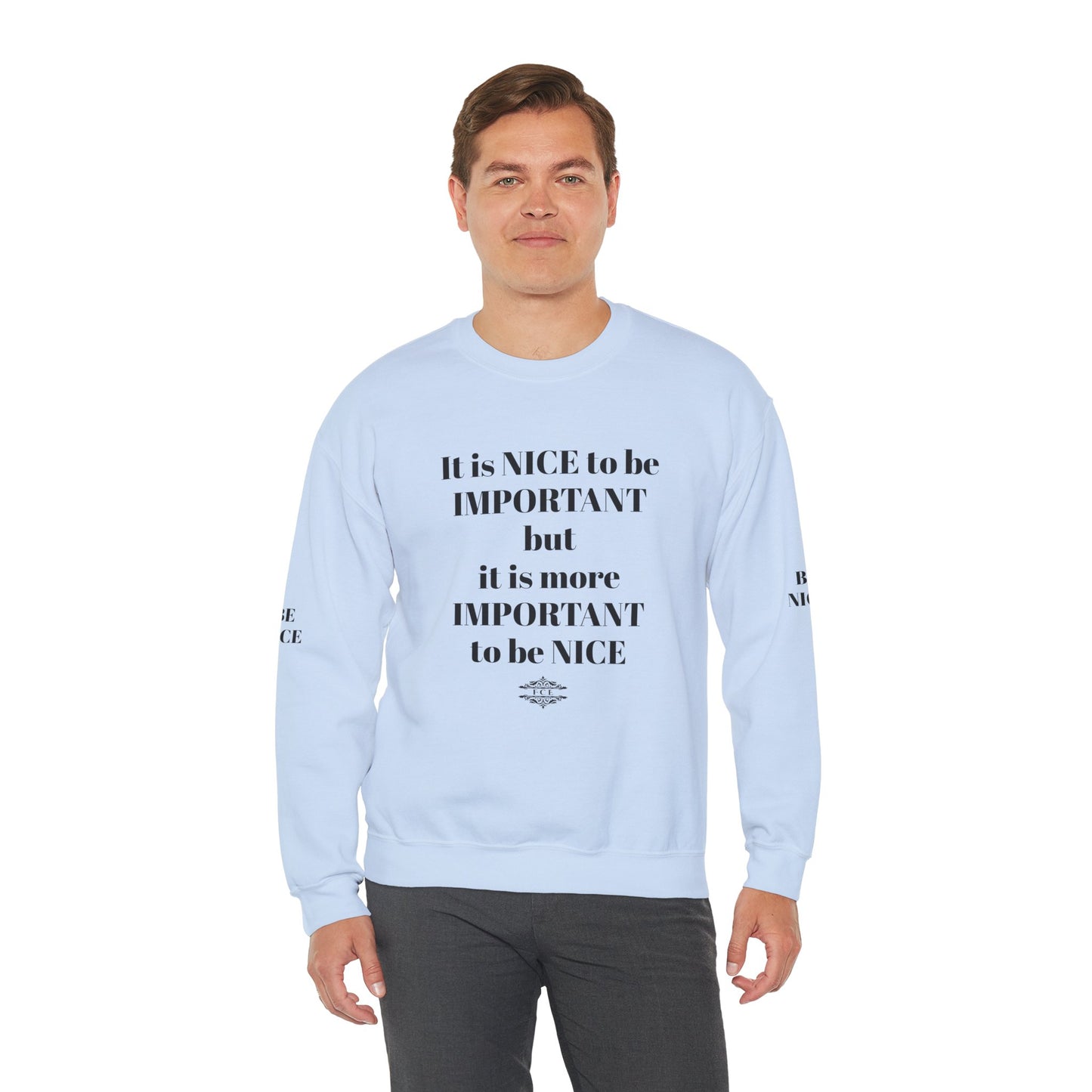 IT IS IMPORTANT CREWNECK SWEATSHIRT