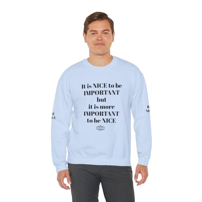 IT IS IMPORTANT CREWNECK SWEATSHIRT