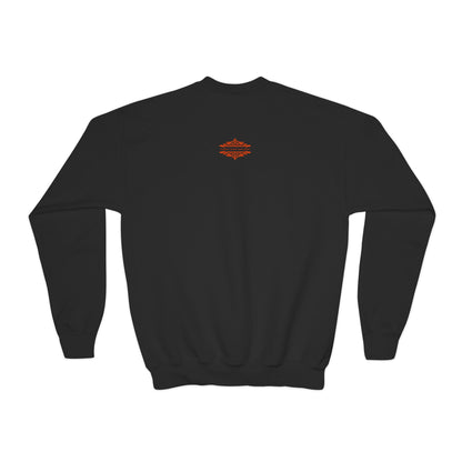 YOUTH SWEATSHIRT WITH FUN YELLOW HEARTS