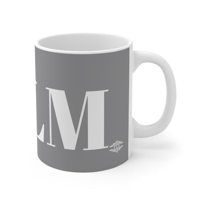 SOOTHING GREY AND WHITE CALM MUG