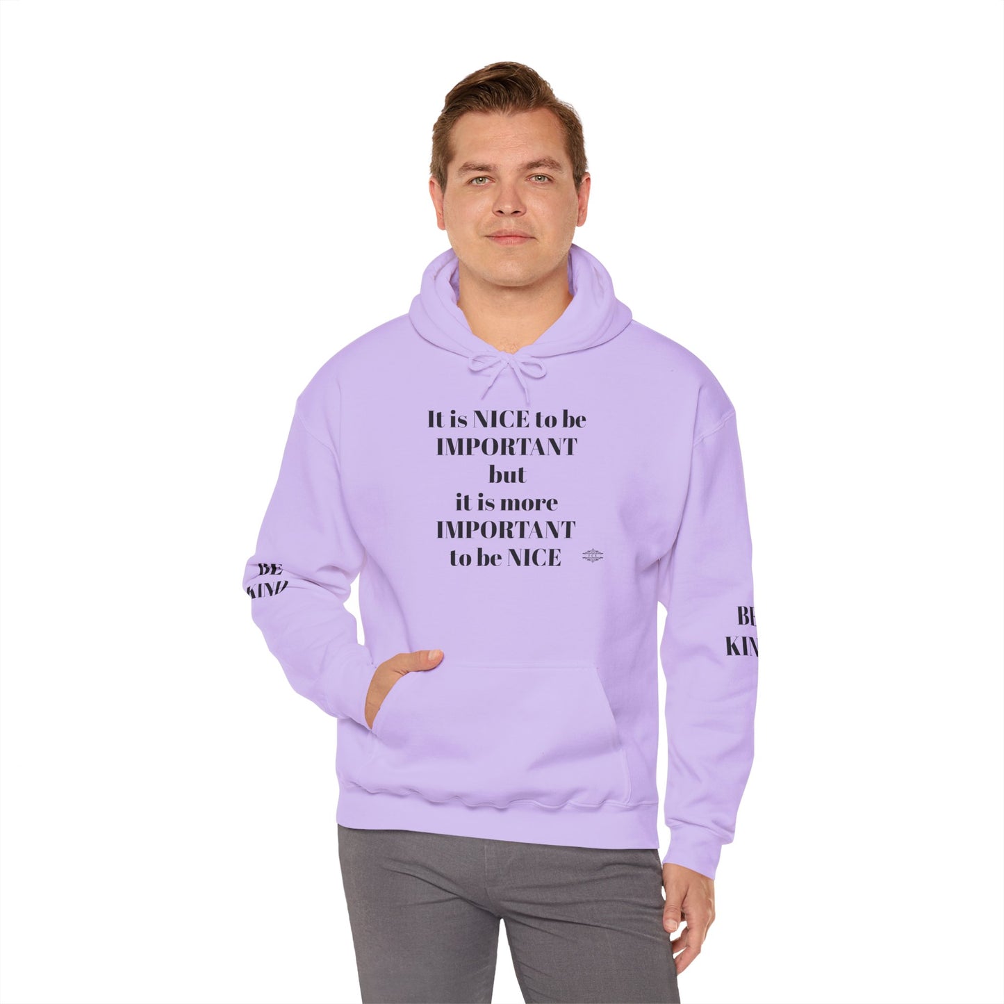 BE NICE HOODED SWEATSHIRT