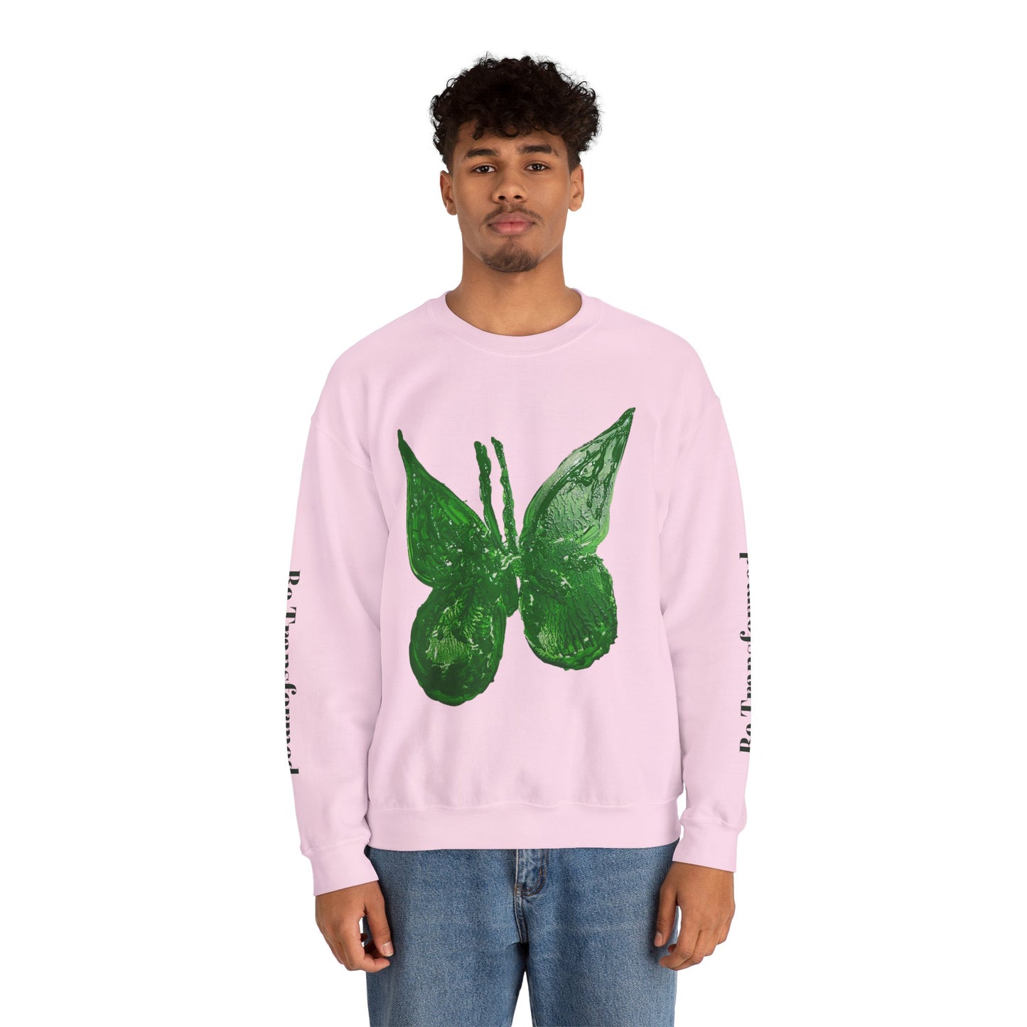 GREEN BUTTERFLY CREWNECK SWEATSHIRT