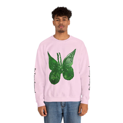 GREEN BUTTERFLY CREWNECK SWEATSHIRT
