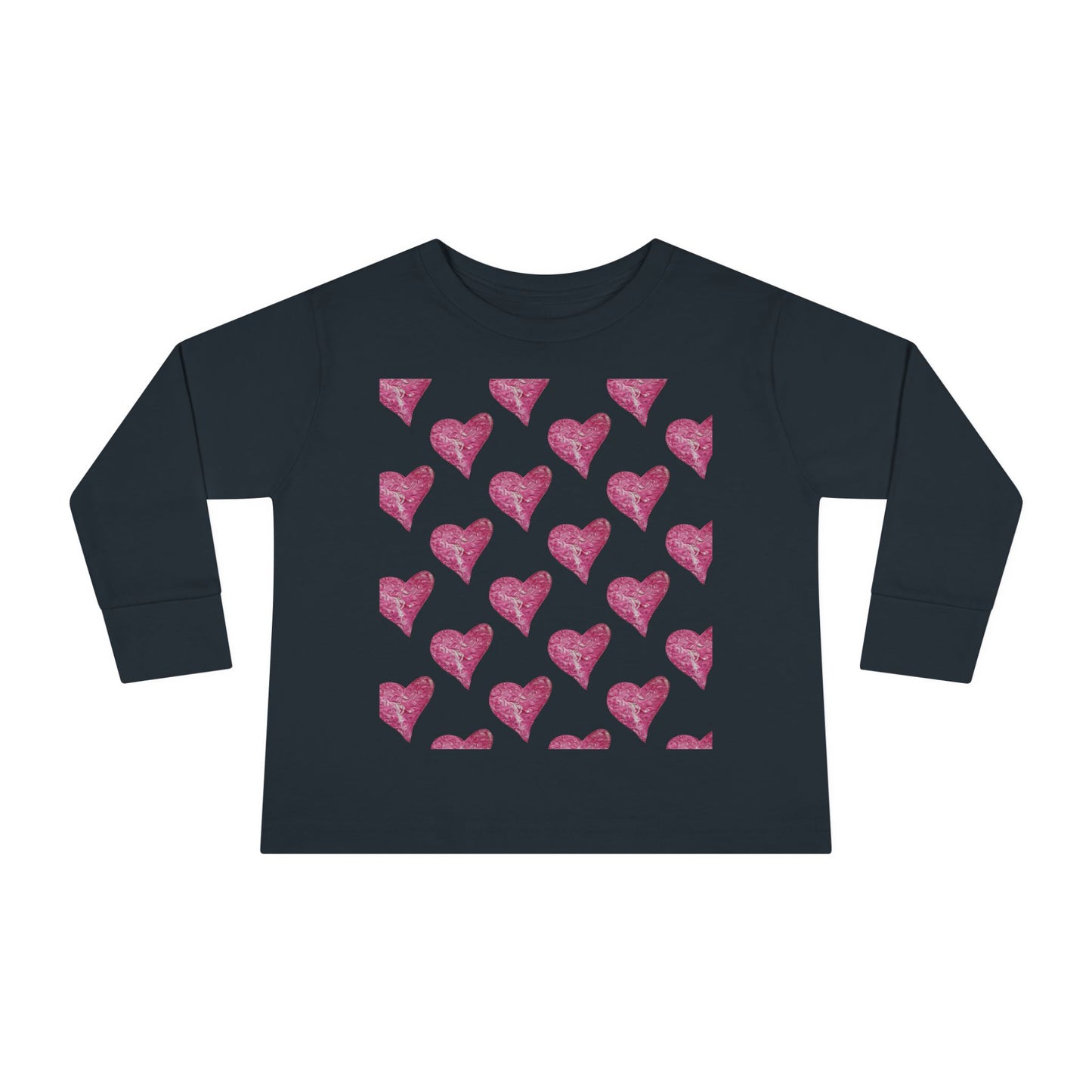 SWIRLY HEARTS TODDLER LONG SLEEVE TEE