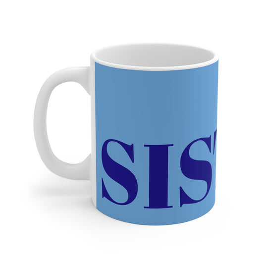 BLUE AND BLUE SISTER MUG