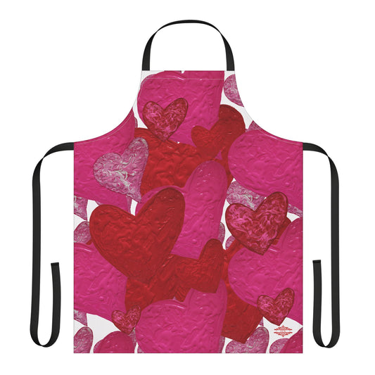 HEARTS HEARTS HEARTS APRON