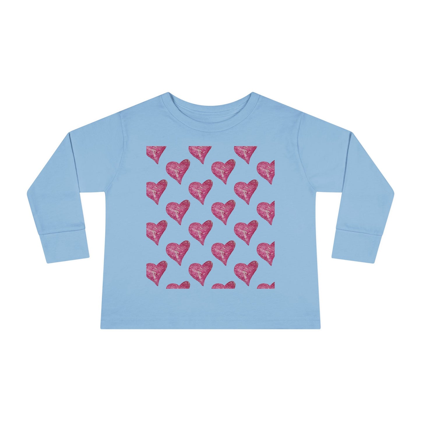 SWIRLY HEARTS TODDLER LONG SLEEVE TEE