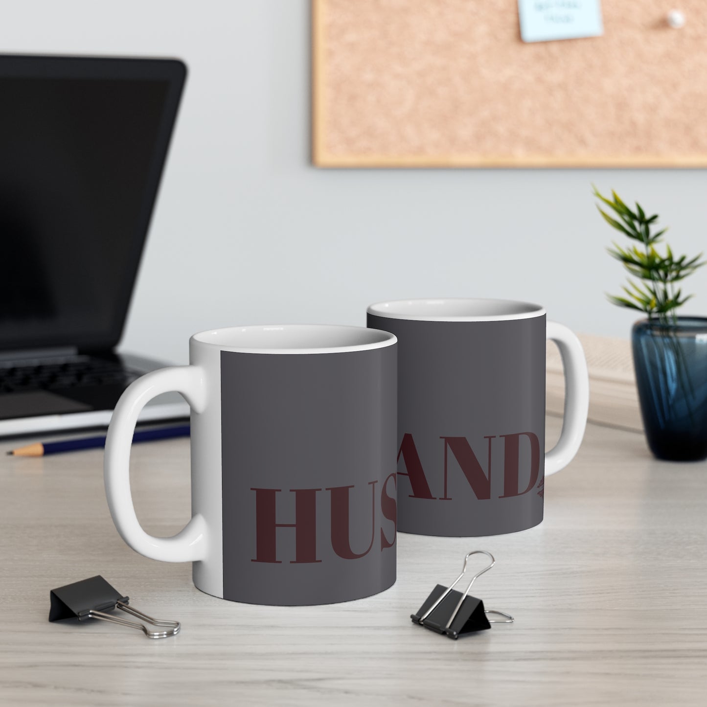 DARK GREY HUSBAND MUG