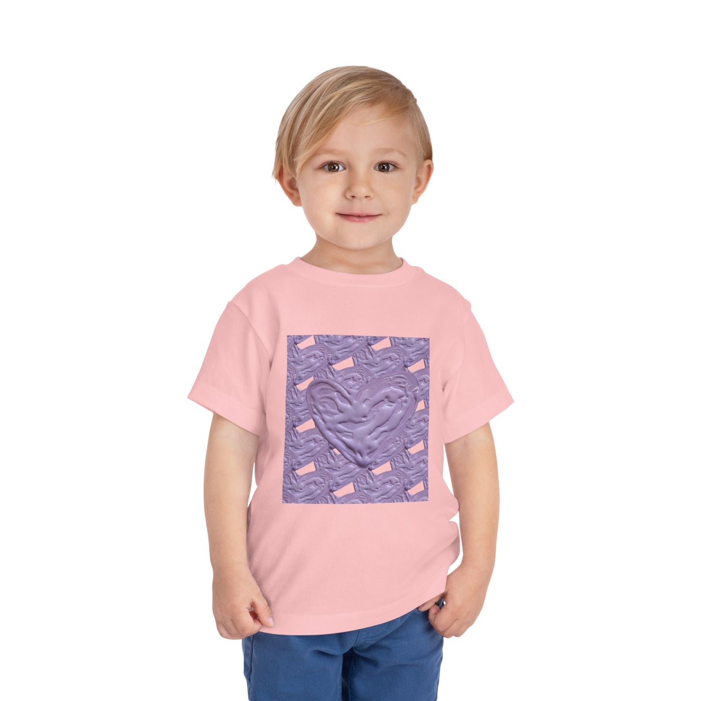 CUTE PURPLE HEART TODDLER TEE