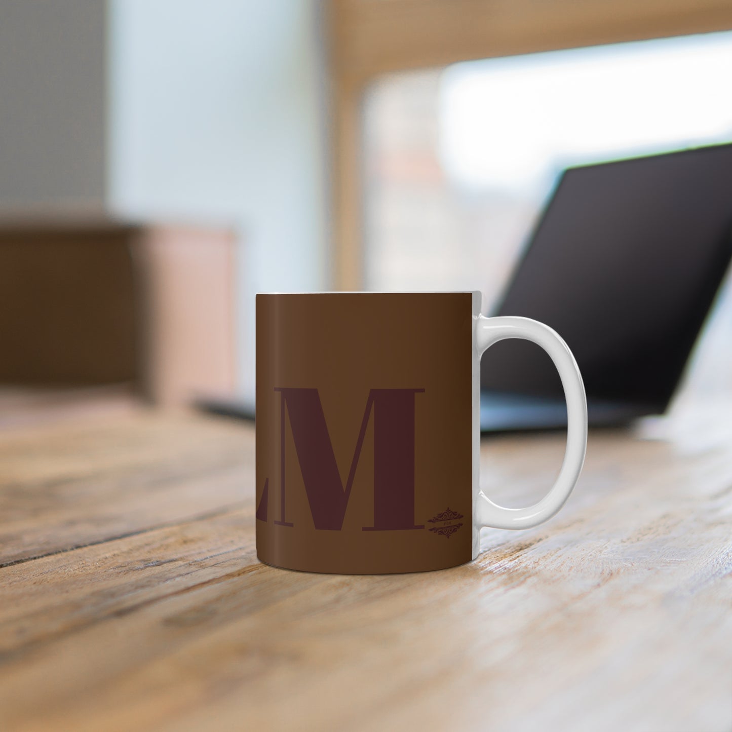 CHOCOLATE BROWN CALM MUG