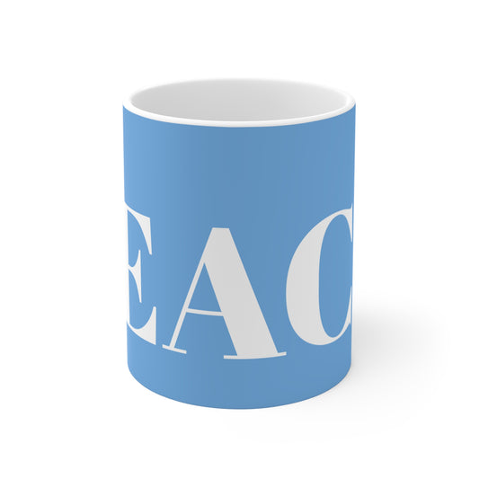 SKY BLUE PEACE MUG