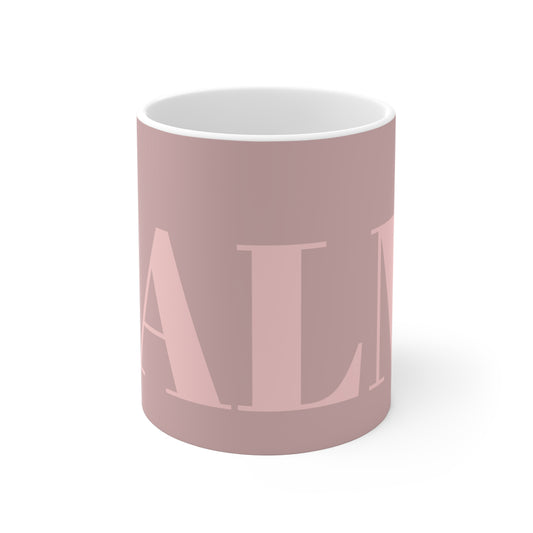 DUSTY PINK ON PINK CALM MUG