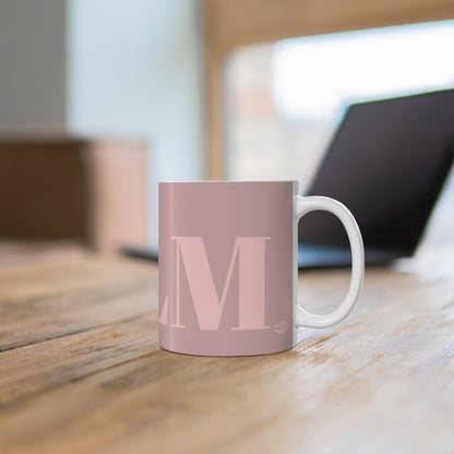 DUSTY PINK ON PINK CALM MUG