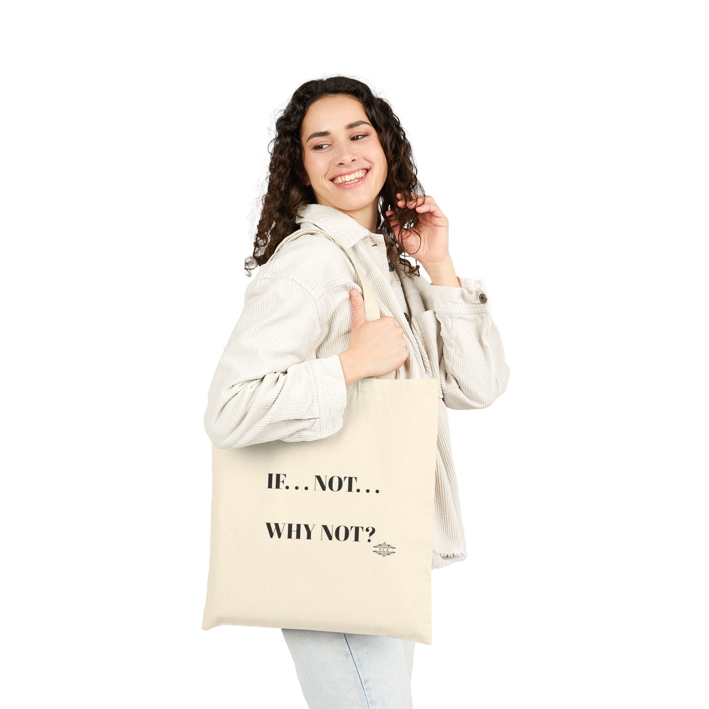 WHY NOT COTTON CANVAS TOTE BAG