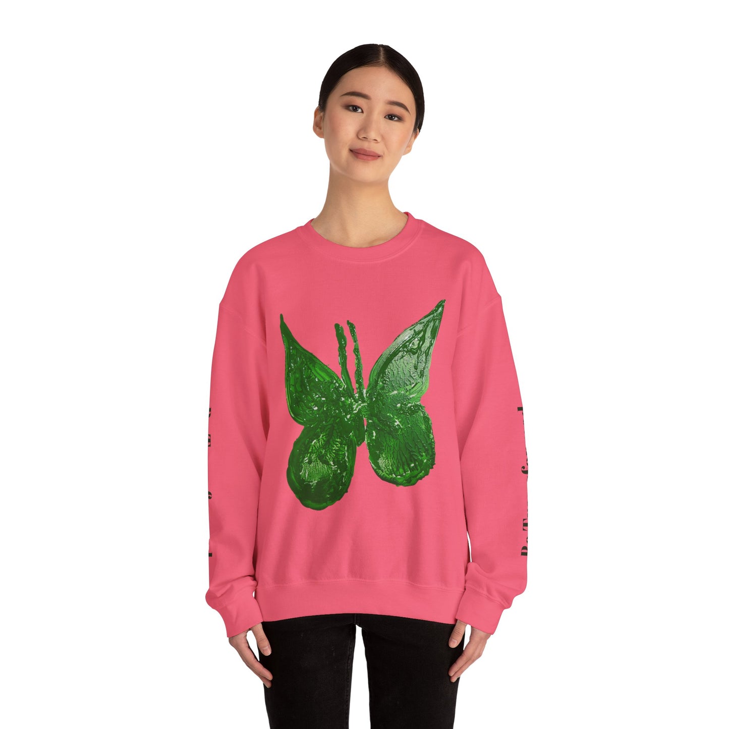 GREEN BUTTERFLY CREWNECK SWEATSHIRT