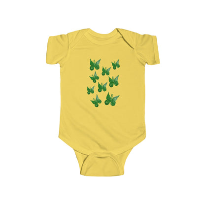 MINI GREEN BUTTERFLIES INFANT BODYSUIT