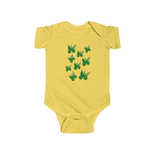 MINI GREEN BUTTERFLIES INFANT BODYSUIT