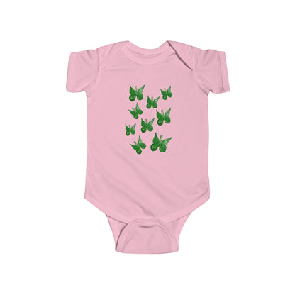 MINI GREEN BUTTERFLIES INFANT BODYSUIT