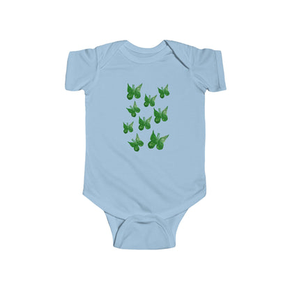 MINI GREEN BUTTERFLIES INFANT BODYSUIT