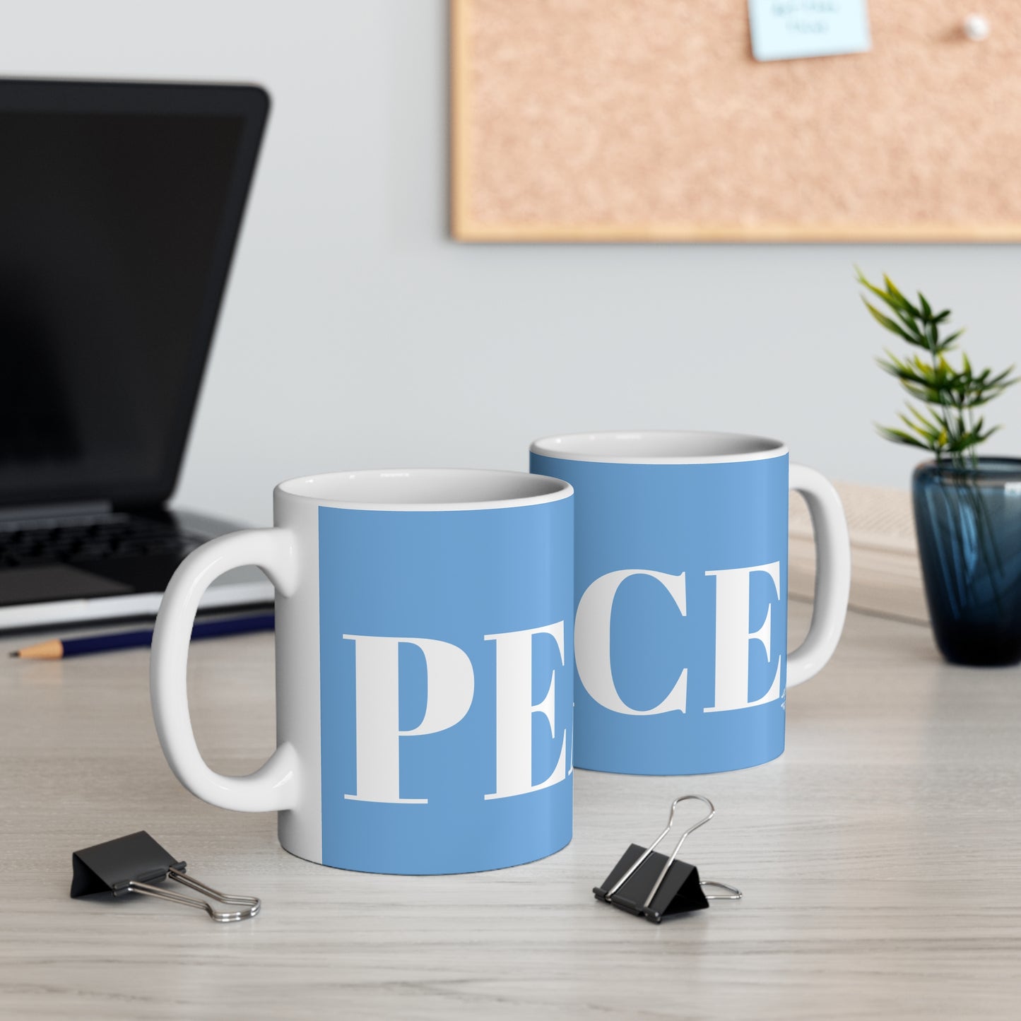 SKY BLUE PEACE MUG