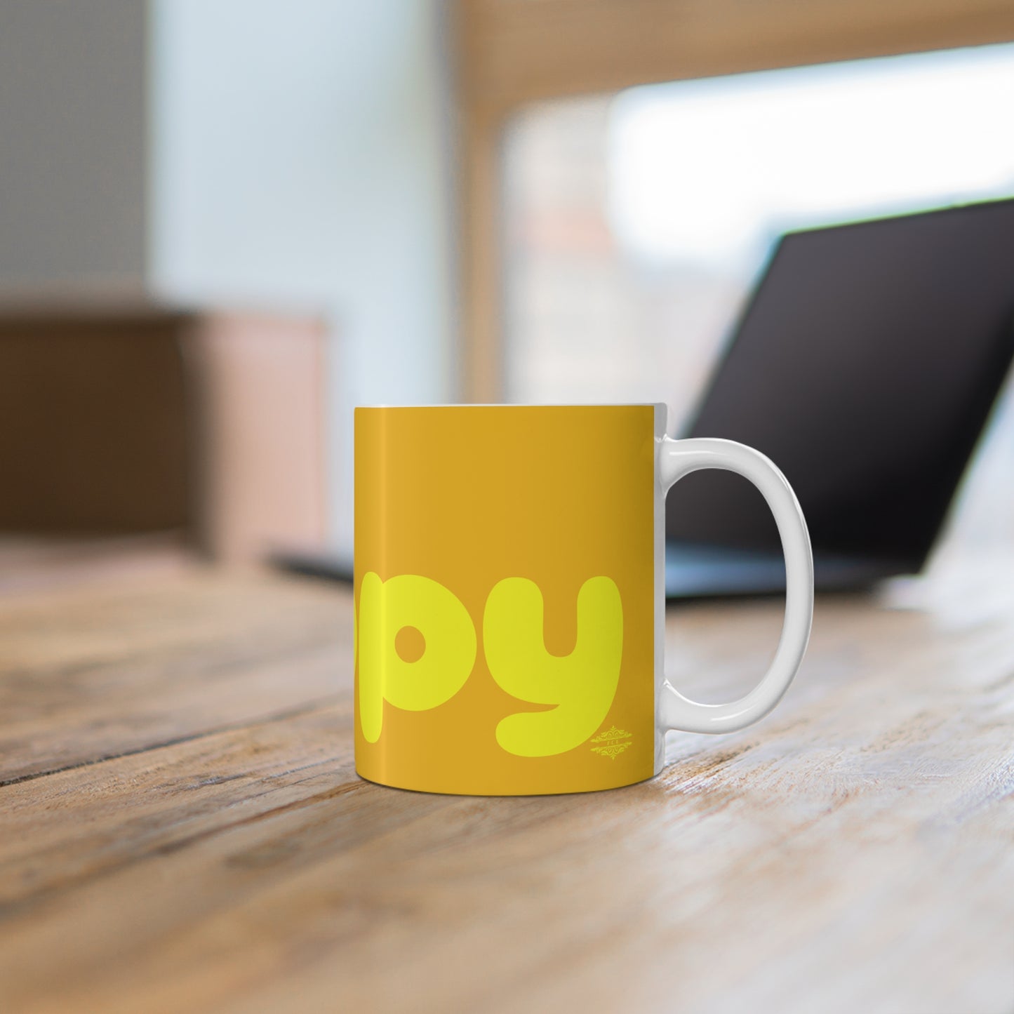 YELLOW IS SO HAPPY MUG