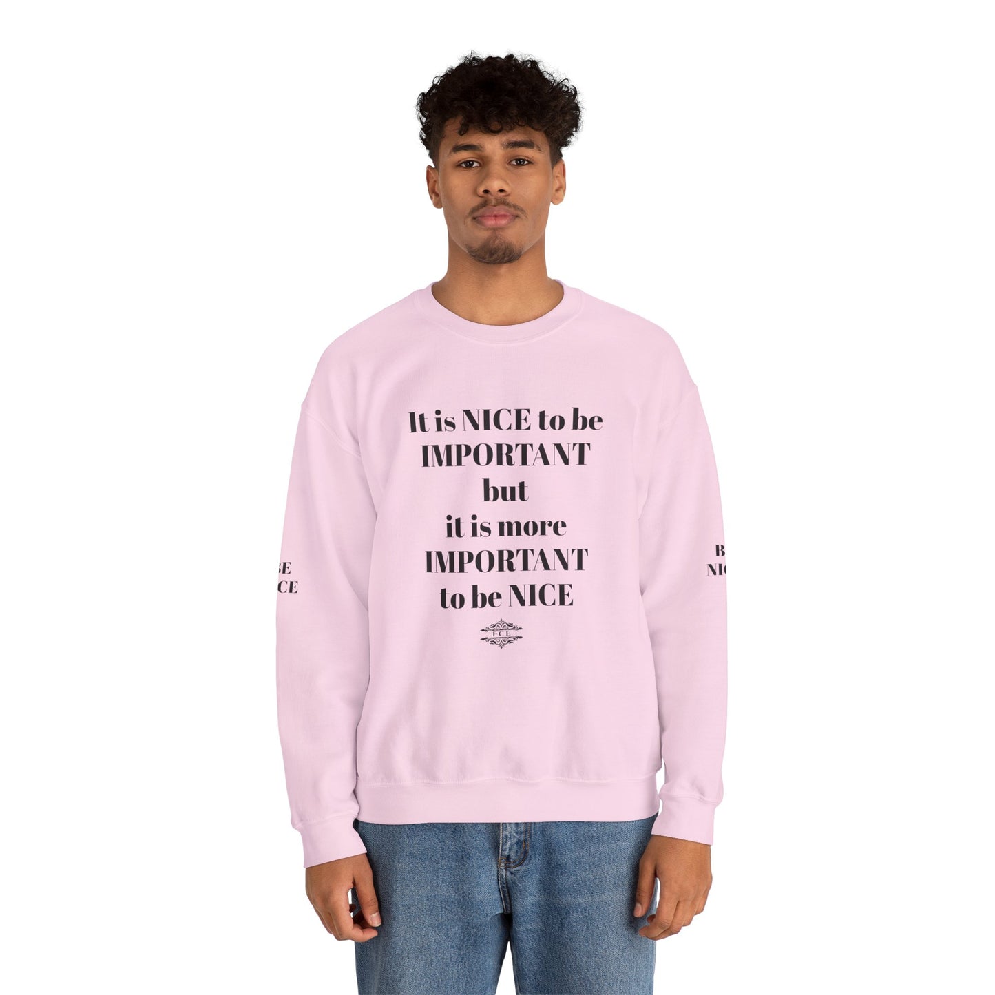 IT IS IMPORTANT CREWNECK SWEATSHIRT