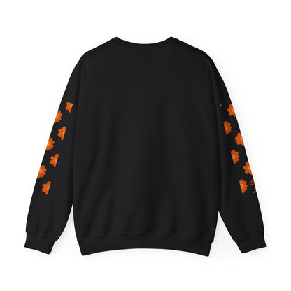 ORANGE FLOWERS SWEATSHIRT