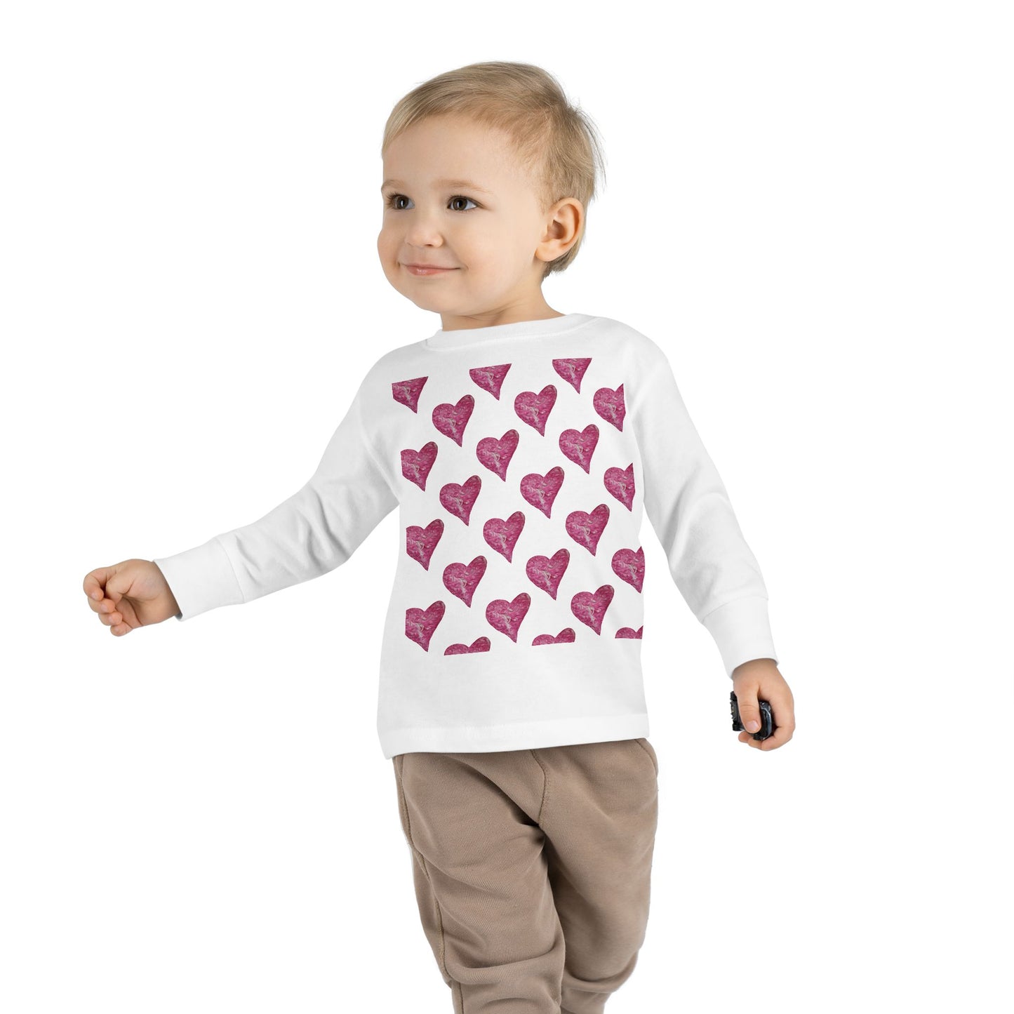 SWIRLY HEARTS TODDLER LONG SLEEVE TEE