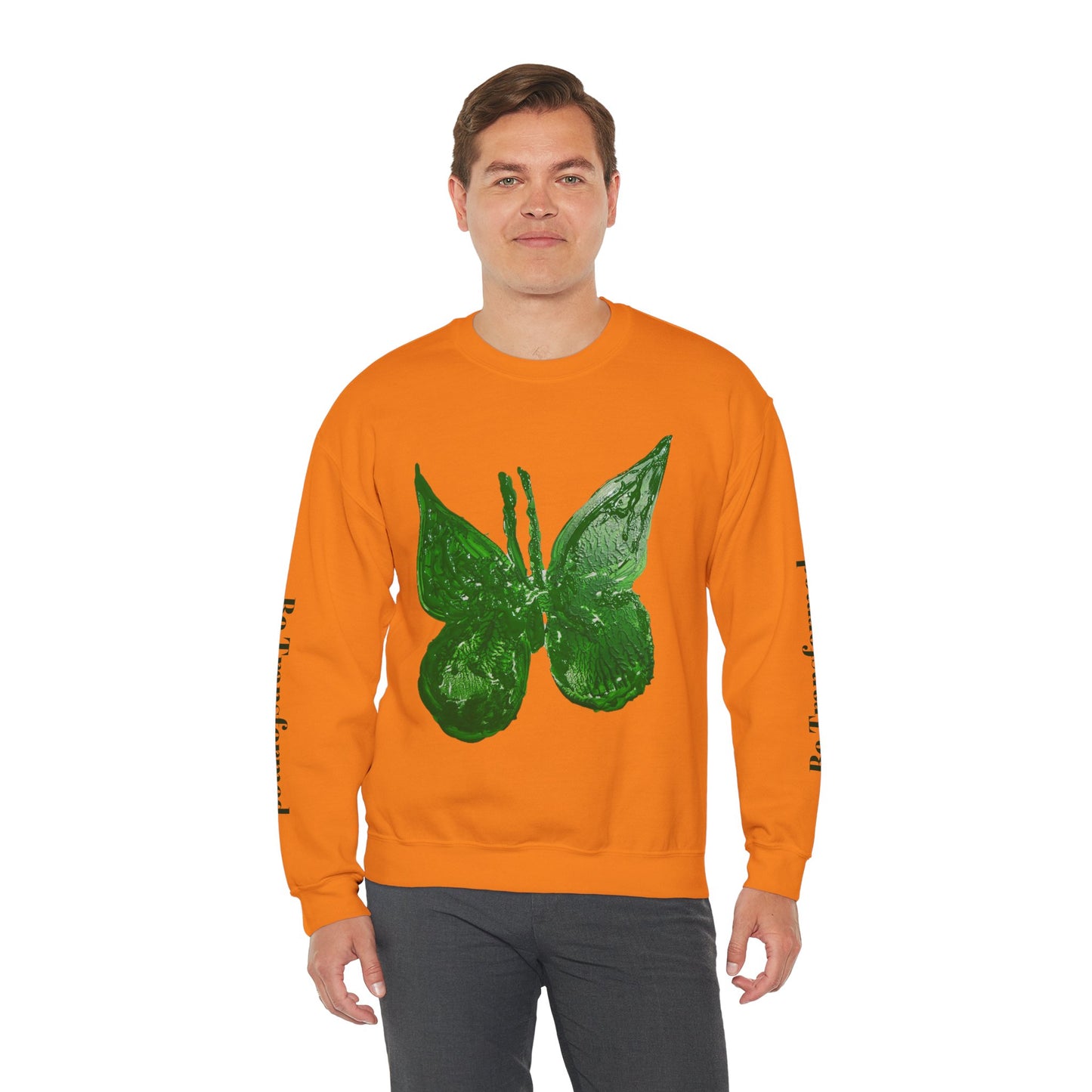 GREEN BUTTERFLY CREWNECK SWEATSHIRT