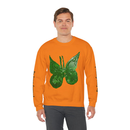 GREEN BUTTERFLY CREWNECK SWEATSHIRT