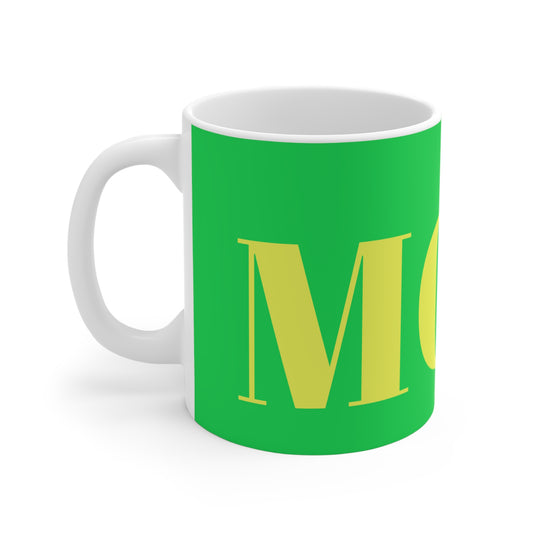 BRIGHT GREEN MOM MUG