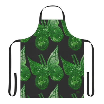 GREEN BUTTERFLIES APRON
