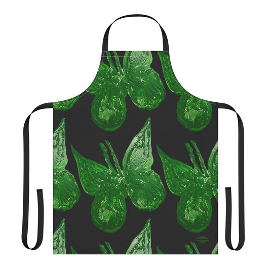 GREEN BUTTERFLIES APRON